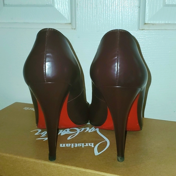 Christian Louboutin Oxblood Pigalle Pumps 100mm - Picture 6 of 11